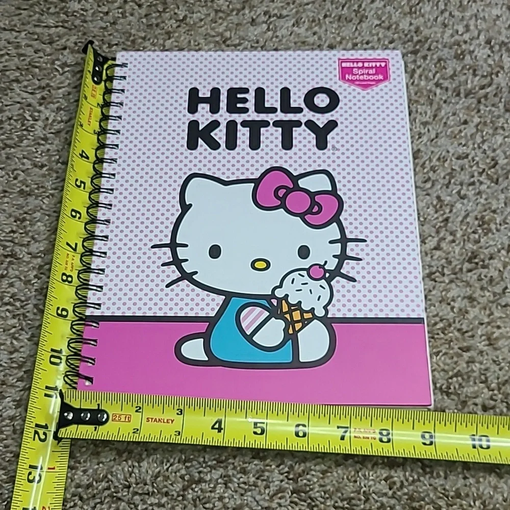 Hello Kitty Pink Polka Dot Spiral Notebook